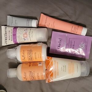 Haircare deluxe samples for curls - shampoo, conditioner, treatment, spray